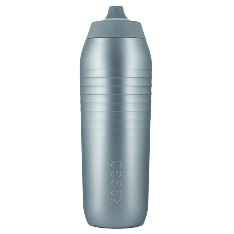 Keego Trinkflasche 750 Ml Silver Stardust - Sportflasche Mit Innenbeschichtung Aus Titan (Version 4)