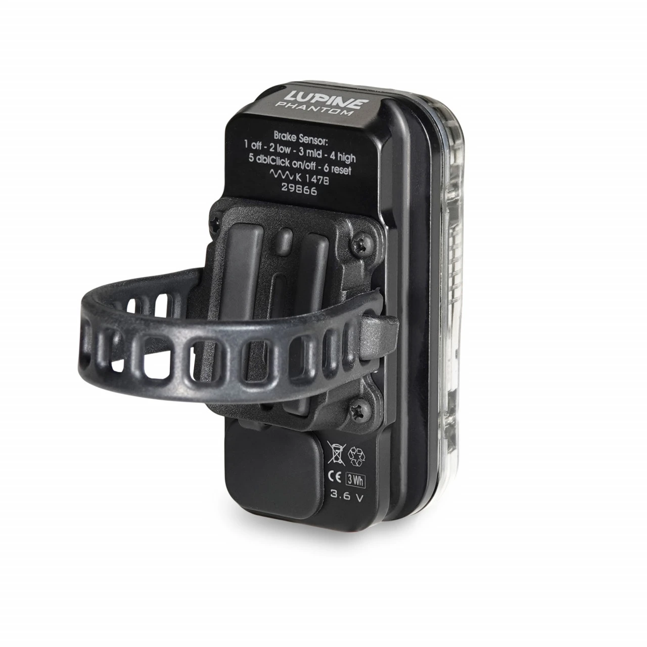 Lupine ROTLICHT StVZO Phantom (Grau) â Bild 2