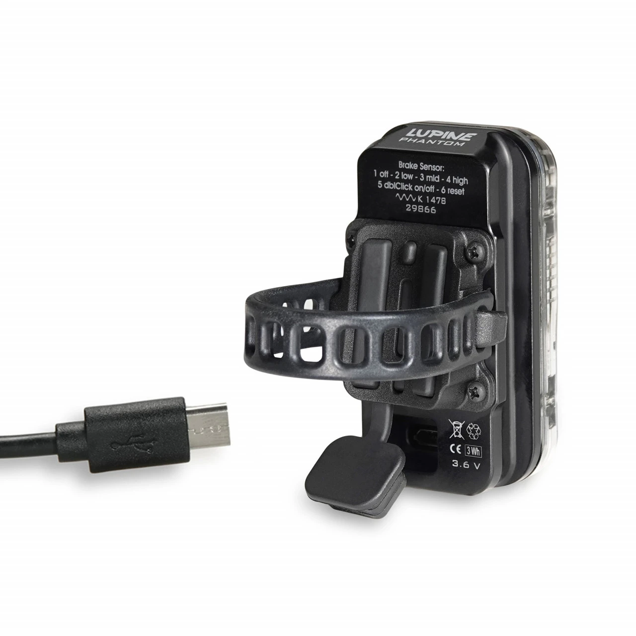 Lupine ROTLICHT StVZO Phantom (Grau) â Bild 3