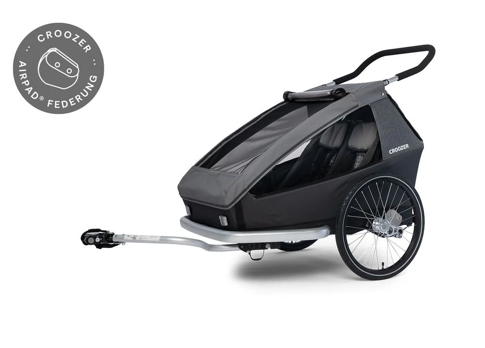 CROOZER Kid Keeke 2 Mountain Grey - FahrradanhÀnger