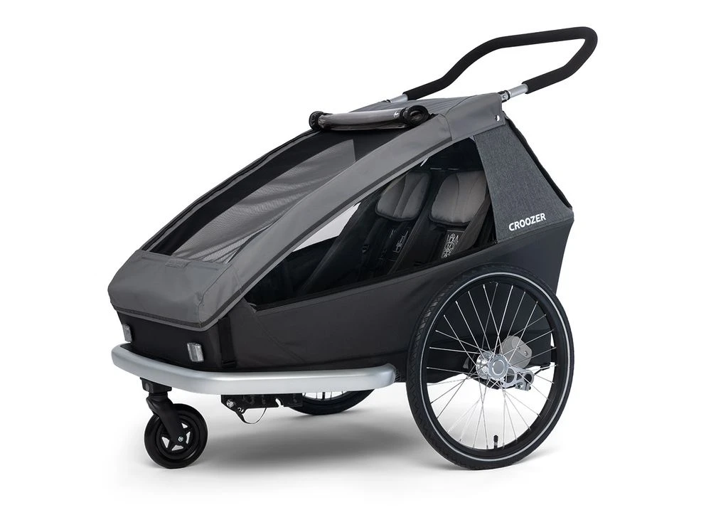 CROOZER Kid Keeke 2 Mountain Grey - FahrradanhĂ€nger â Bild 2